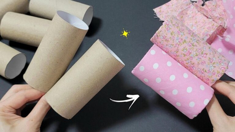 Cette astuce surprenante transforme un rouleau de papier toilette en déco sublime…