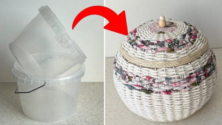 Une vieille astuce pour transformer un simple seau en un chef-d&rsquo;œuvre déco…