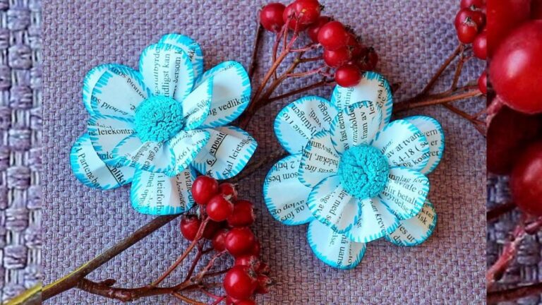 Cette méthode surprenante transforme du vieux papier en magnifiques fleurs…