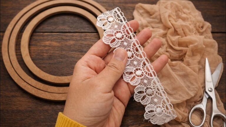 5 idées déco incroyables avec de la dentelle et des collants recyclés !