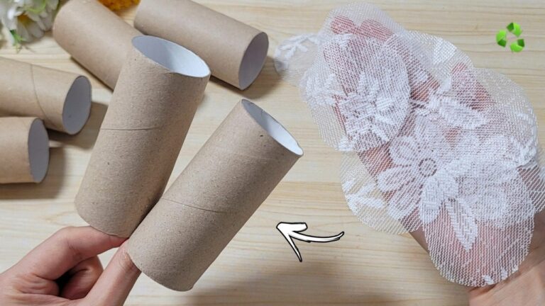 10 idées adorables à réaliser avec des rouleaux de papier et de la dentelle !