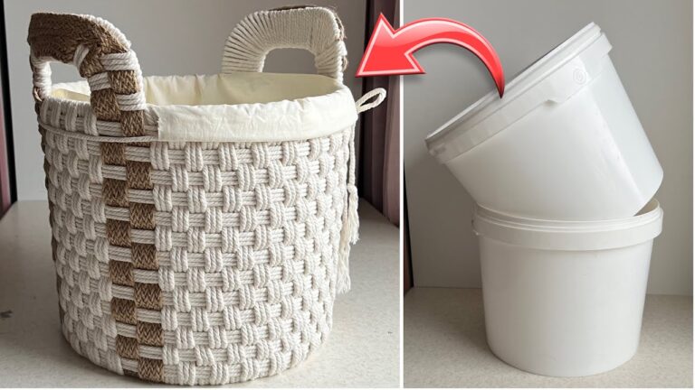 Créez un panier DIY avec un sac amovible en 5 étapes simples et créatives !