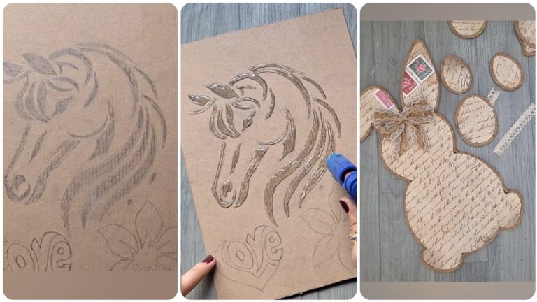 5 idées époustouflantes à réaliser avec du carton et de la colle chaude !