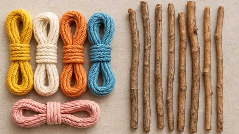 5 idées créatives de DIY avec des branches en bois et des fils en macramé