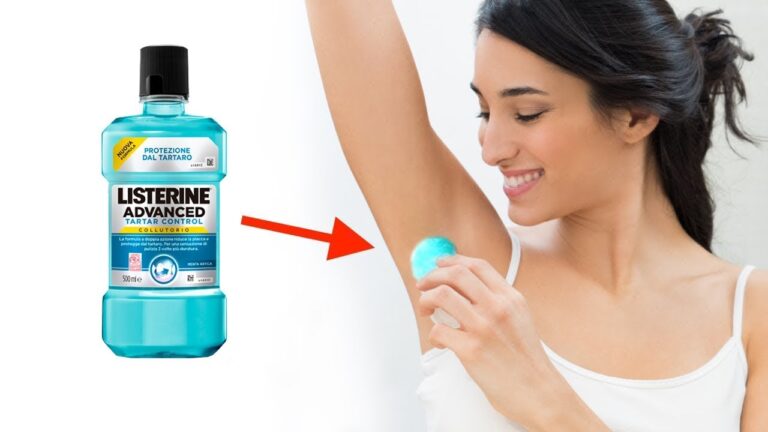 5 Astuces étonnantes avec Listerine pour une fraîcheur sous les aisselles !