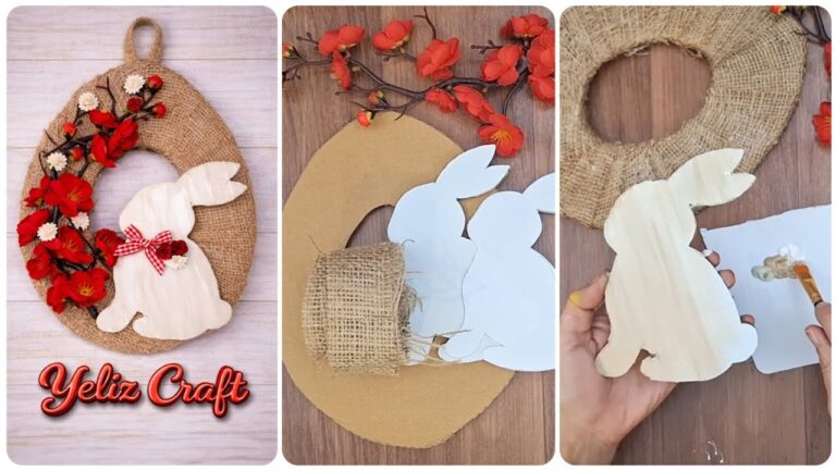Réalisez ce superbe couronne de Pâques en 5 étapes simples et ajoutez du charme à votre déco !