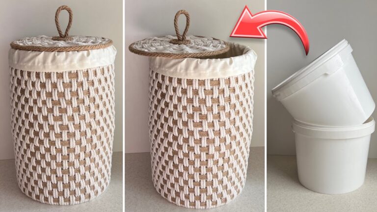 Transformez 2 seaux en 5 idées géniales de paniers de rangement DIY à essayer !