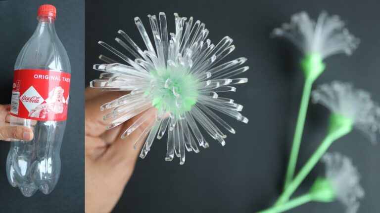 5 idées créatives pour réaliser de magnifiques fleurs en bouteilles plastiques