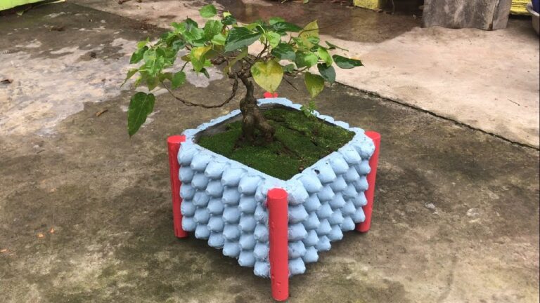 Transformez 5 plateaux d&rsquo;œufs en pots de fleurs magnifiques pour votre jardin !