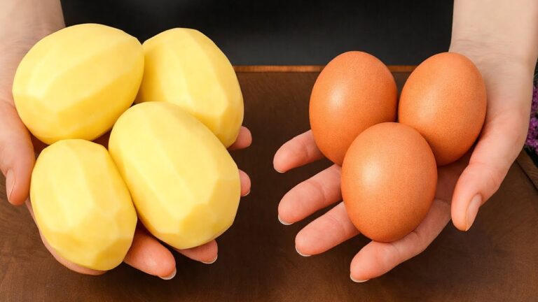 4 pommes de terre et 3 œufs : le dîner idéal en un rien de temps !