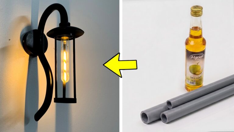 Transforme 3 bouteilles en verre en lampes murales modernes et stylées !