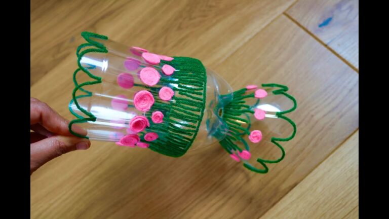 Transformez 5 bouteilles en plastique en vases déco irrésistibles !