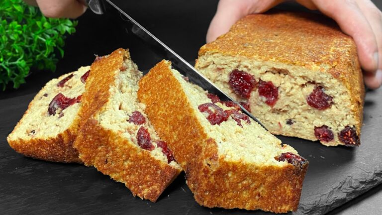 1 recette de gâteau diététique : 5 min, 1 tasse de flocons et 2 pommes, sans sucre !