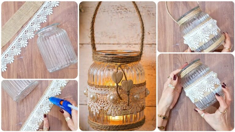 Transformez un pot à épices cassé en 5 lanternes lumineuses pour votre balcon !