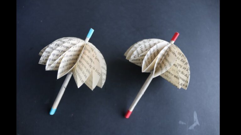 Créer 5 parapluies en papier amusants pour enfants facilement !
