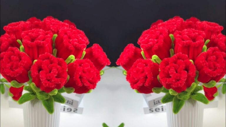 Tutoriel simple pour réaliser une rose en cure-pipe pour décorer votre table