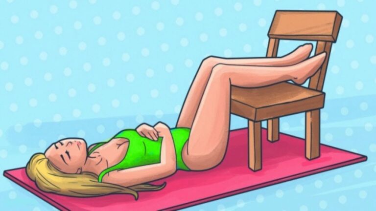 Perds 5 kg de ventre avec un simple exercice sur une chaise !