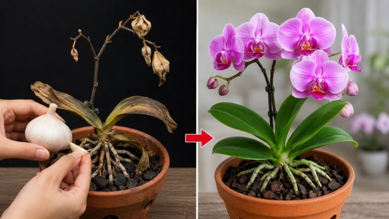1 astuce incroyable : un seul clove d&rsquo;ail pour sauver votre orchidée mourante !
