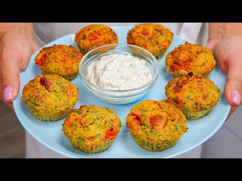 La courgette est plus savoureuse que la viande ! Recette délicieuse et facile de muffins aux courge