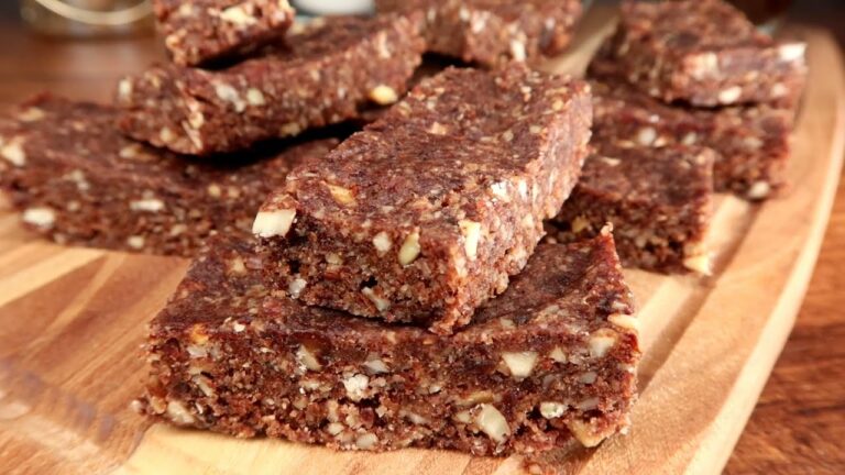 Friandises sans four et sans sucre ! Barres énergétiques rapides/sans gluten♥