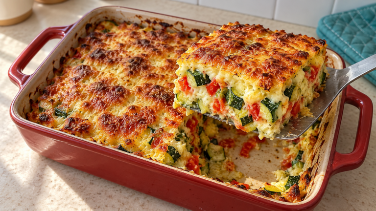 Qui prépare la courgette de cette façon ? Découvrez un gratin généreux sous sa croûte dorée !