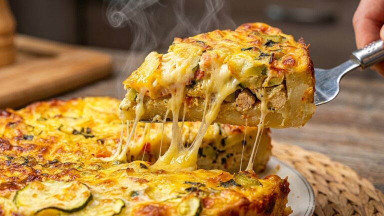 Tarte Pommes de Terre au Poulet/Courgette : La Recette Express & Inratable ! ✨