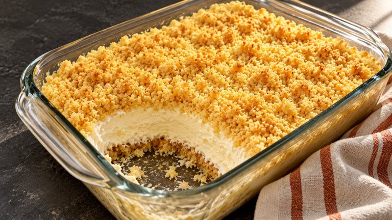 3 ingrédients et près de 50 g de protéines au total ! Ce cheesecake sans farine mérite d’être découvert