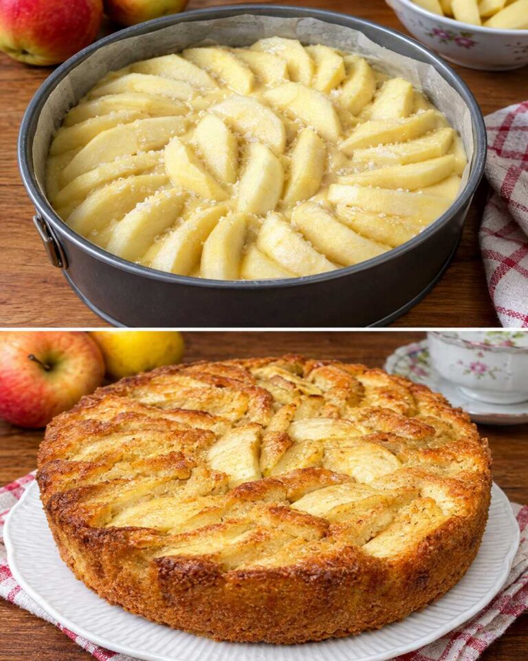 Gâteau italien aux pommes : facile, moelleux, crémeux et irrésistible !